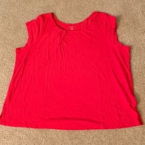 Lane Bryant 22/24 red gold glittered shirt